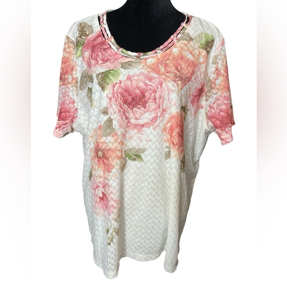 Alfred Dunner Tops - Alfred Dunner Floral Print Women's Blouse Top